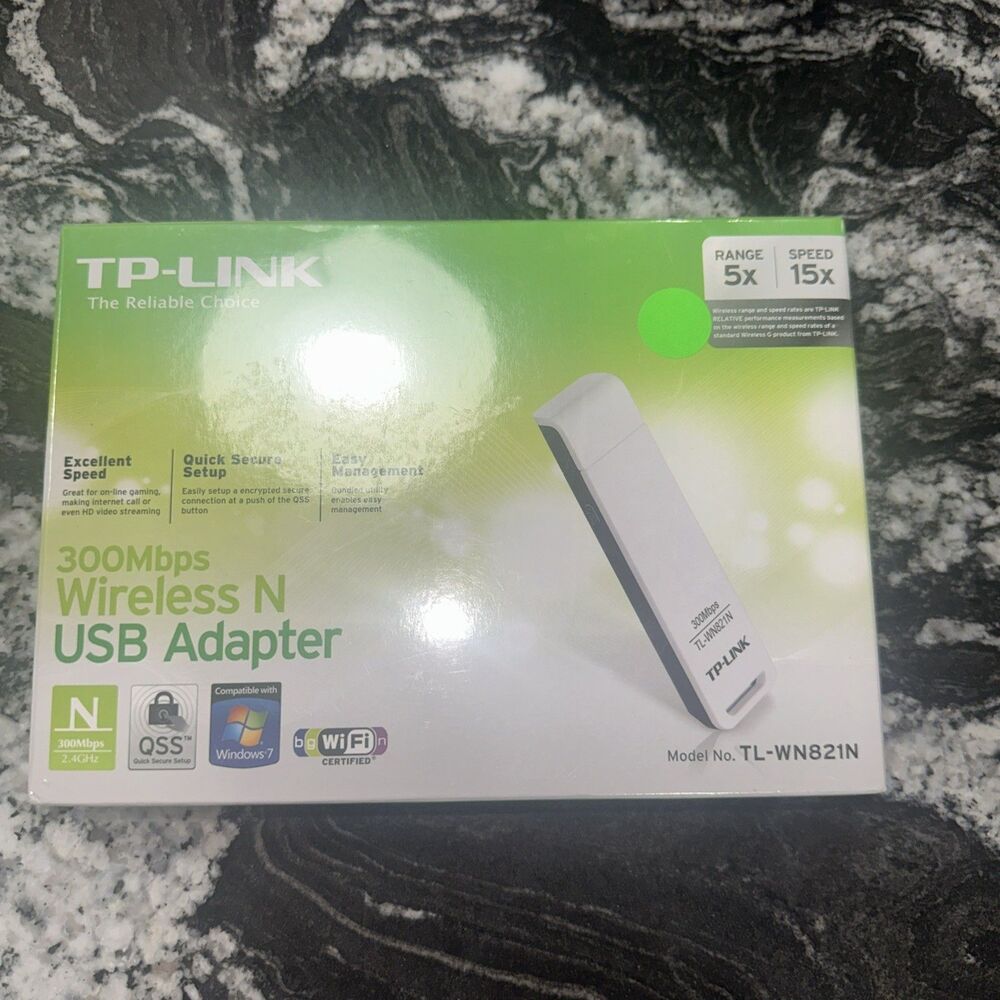 TP-Link TL-WN821N TP-Link TL-WN821N 300Mbps Wireless N USB Adapter 2ghz 20dbm